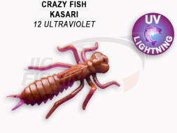 Мягкие приманки Crazy Fish Kasari Floating 1.6&quot; 12 Ultraviolet