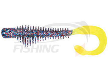 Мягкие приманки B Fish &amp; Tackle Moxi Ringie 4&quot; #133  Firecracker/Chart Tail