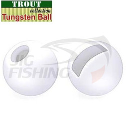 Вольфрамовые головки с вырезом Trout White 3.8mm 0.45gr (5шт/уп)