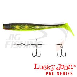 Силиконовые приманки Lucky John Kubira Swim Shad Set 10.3''+Stinger XL #PG21