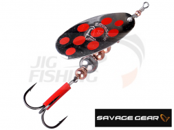 Блесна вращ. Savage Gear Caviar Spinner #3 9.5gr 09-Silver Cobber