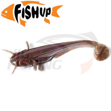 Мягкие приманки FishUp Catfish 2&quot; #050 Green Pumpkin Brown/Red &amp; Purple