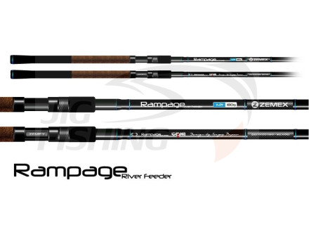 Удилище фидерное Zemex Rampage River Feeder 12.4ft 3.75m до 100gr