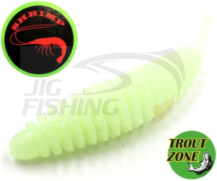 Мягкие приманки Trout Zone Plamp 1.6&quot; Glow Shrimp