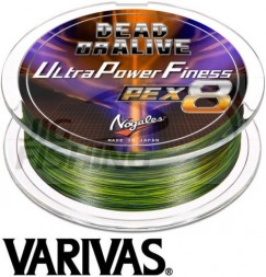 Шнур Varivas Dead Or Alive Ultra Power Finess PE X8 150m Green #0.8 0.148mm 7.2kg