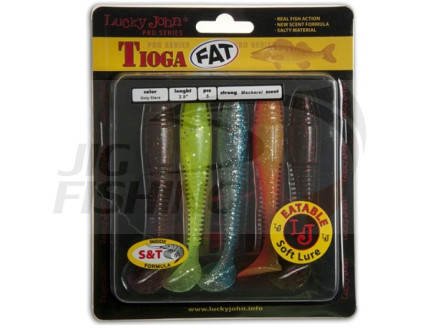 Мягкие приманки Lucky John Pro Series Tioga Fat 3.9&quot; #MIX1