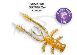 Мягкие приманки Crazy Fish CrayFish 3&quot;  09 Caramel