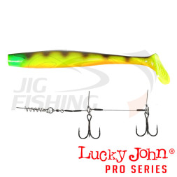 Силиконовые приманки Lucky John Kubira Swim Shad Set 10.3''+Stinger XL #PG30