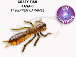 Мягкие приманки Crazy Fish Kasari Floating 1.6&quot; 17 Pepper Caramel