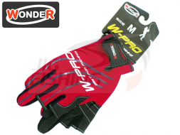 Перчатки Wonder Red без трех пальцев WG-FGL024 #XL