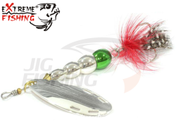 Блесна вертушка Extreme Fishing Certain Addiction #1 6gr #04 S/FluoGreen/S