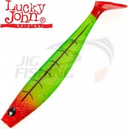 Мягкие приманки Lucky John Red Tail Shad 5'' #PG15 (4шт/уп)