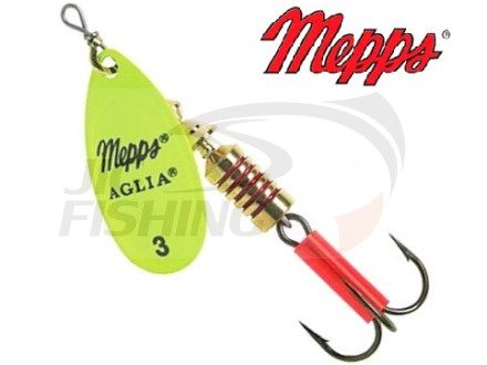 Вращающаяся блесна Mepps Aglia Fluo 3 #Chartreuse