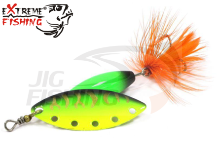 Блесна вертушка Extreme Fishing Complete Obsession 10gr #11 FluoGr/Gr