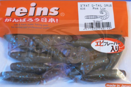 Мягкие приманки Reins Fat G-Tail Grub 3&quot; #606 Pink Lox