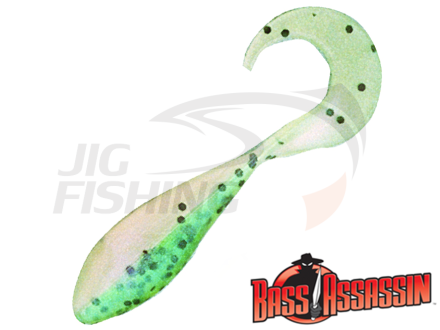 Мягкие приманки Bass Assassin Curly Shad 2&quot; #CSA35332 Rainbow Trout