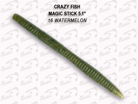 Мягкие приманки Crazy Fish Magic Stick 5.1&quot; #16 Watermelon