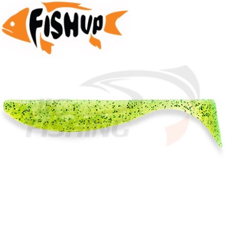 Мягкие приманки FishUp Wizzle Shad 3&quot; #026 Flo Chartreuse/Green