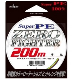 Шнур Yamatoyo Super PE Zero Fighter PEx4 200m #1.0 0.165mm 7kg