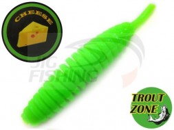 Мягкие приманки Trout Zone Ribber Pupa 2.3&quot; Green Cheese