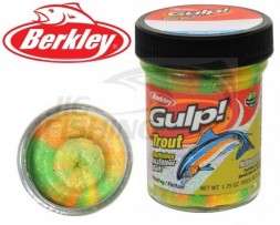 Паста форелевая Berkley Gulp Trout Dough 50gr Garlic Rainbow Candy