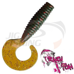 Мягкие приманки Crazy Fish Angry Spin 3&quot; 14 UV Motor Oil