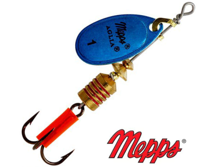 Вращающаяся блесна Mepps Aglia Platinum 0 #Bleus