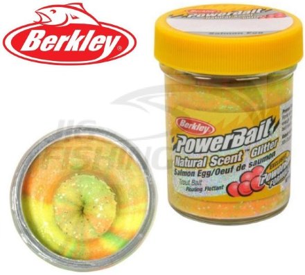 Паста форелевая Berkley Trout Bait 50gr Salmon Egg Rainbow Peach Glitter