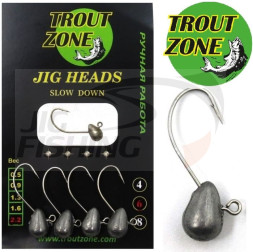 Джиг-головки Trout Zone Hook Up #8 1.6gr (4шт/уп)