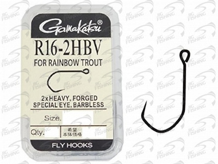 Крючки Gamakatsu R16-2HBV Barbless Single Hook #8