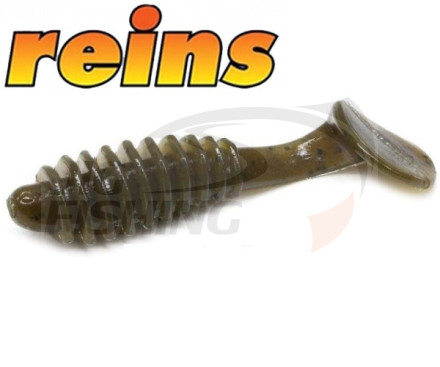 Мягкие приманки Reins Bubbring Shad 2&quot; #002 Green Pumpkin