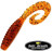 Мягкие приманки Bait Breath Curly Grub 3.5&quot; #Ur22 Orange Pumpkin Seed