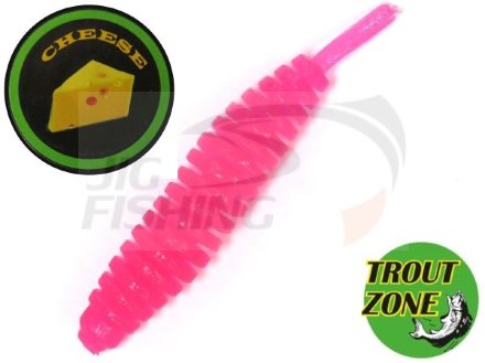 Мягкие приманки Trout Zone Ribber Pupa 2.3&quot; Berry Cheese