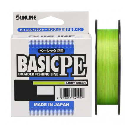 Шнур Sunline Basic HG PE X4 150m Light Green #3 0.296mm 22kg