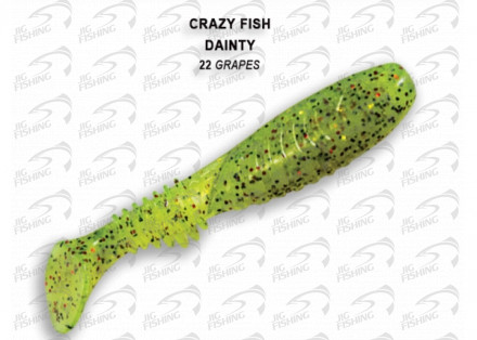 Мягкие приманки Crazy Fish Dainty 3.5&quot;  22 Grapes