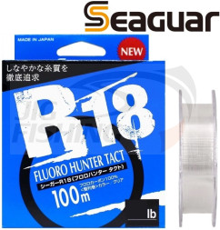 Флюорокарбон Kureha Seaguar R-18 Fluoro Hunter Tact 100m #0.6 0.128mm 2.5lb