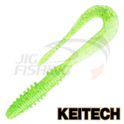 Мягкие приманки Keitech Mad Wag 4.5&quot; #424 Lime Chartreuse