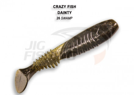 Мягкие приманки Crazy Fish Dainty 3.5&quot;  26 Swamp