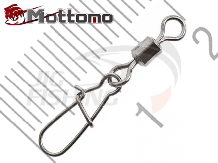 Застежка с вертлюгом Mottomo Rolling Swivel &amp; Nice Snap MS204 #10 12kg