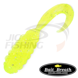 Мягкие приманки Bait Breath Micro Grub 2&quot; #Ur27 Chartreuse Silver