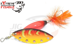 Блесна вертушка Extreme Fishing Complete Obsession 8gr #14 FluoRed/DRed