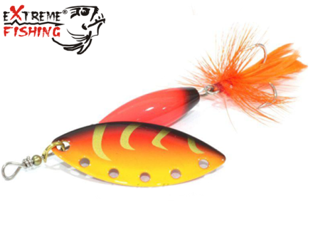 Блесна вертушка Extreme Fishing Complete Obsession 8gr #14 FluoRed/DRed