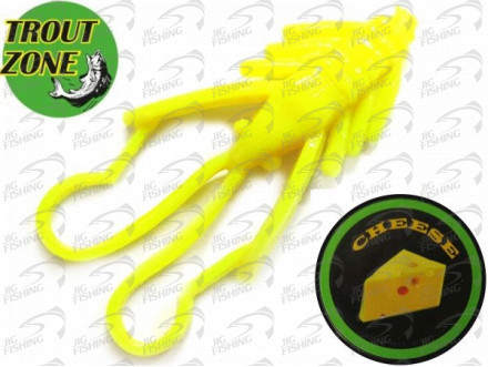 Мягкие приманки Trout Zone Nymph 1.6&quot; Chartreuse Cheese