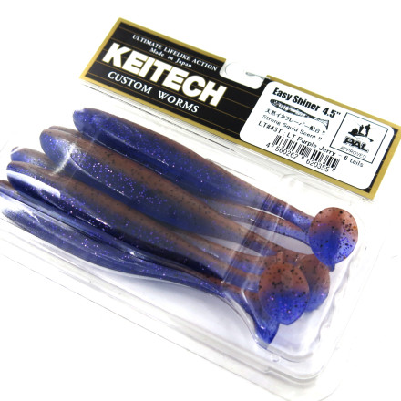 Мягкие приманки Keitech Easy Shiner 4.5&quot; #LT43 Purple Jerry