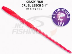 Мягкие приманки Crazy Fish  Cruel Leech 5.1&quot; #37 Lollipop